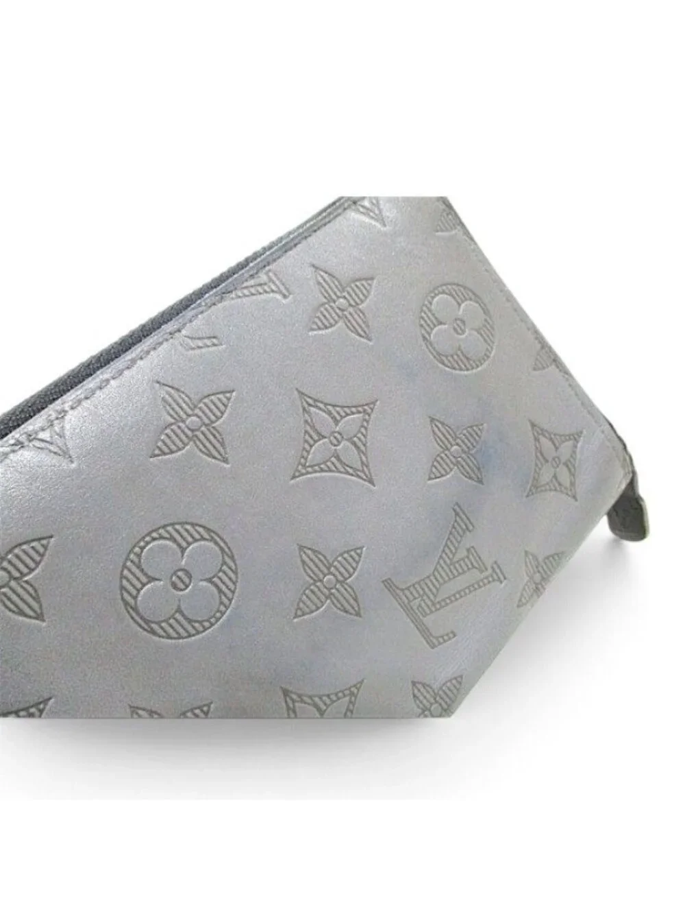 Louis Vuitton Monogram Shadow Vertical Gray Wallet Zippy